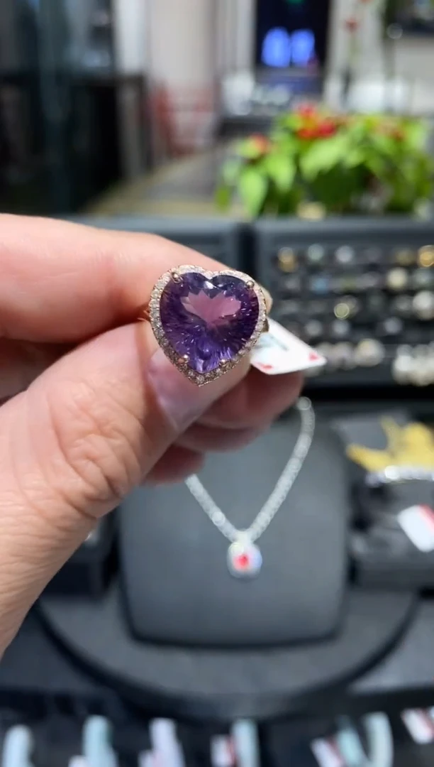 【闪购商品】水晶戒指银S925镶嵌清仓福利