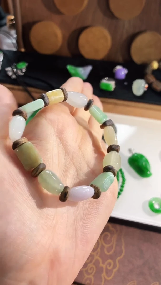 未镶嵌手链翡翠手串