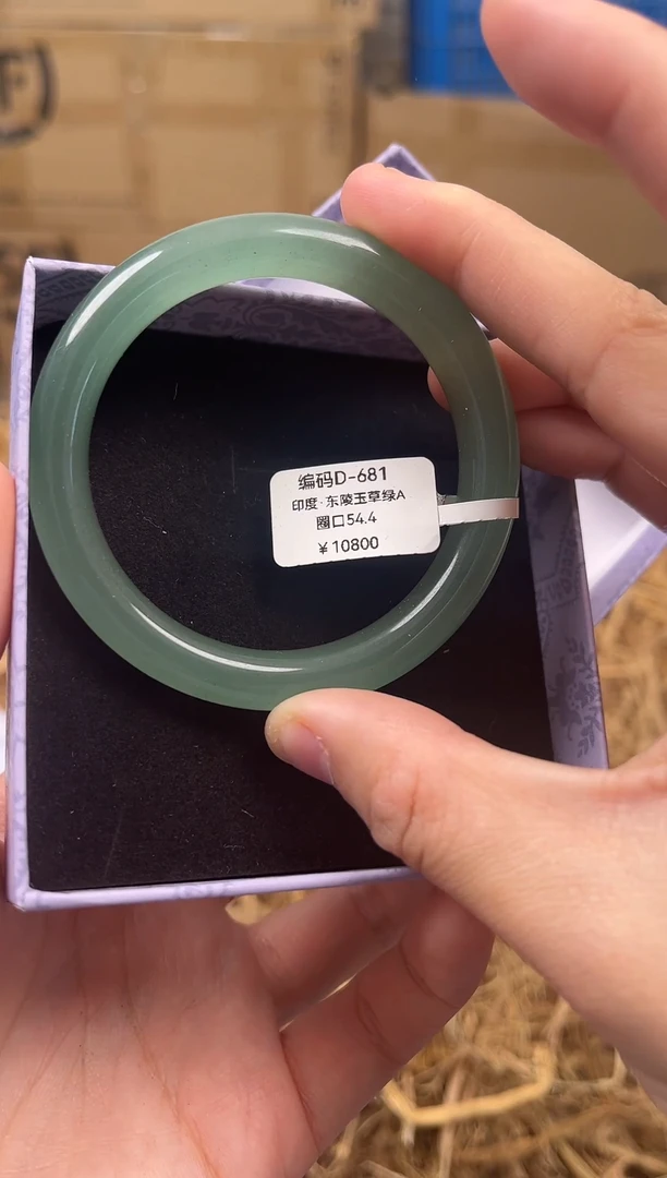未镶嵌手镯石英质玉编码D681