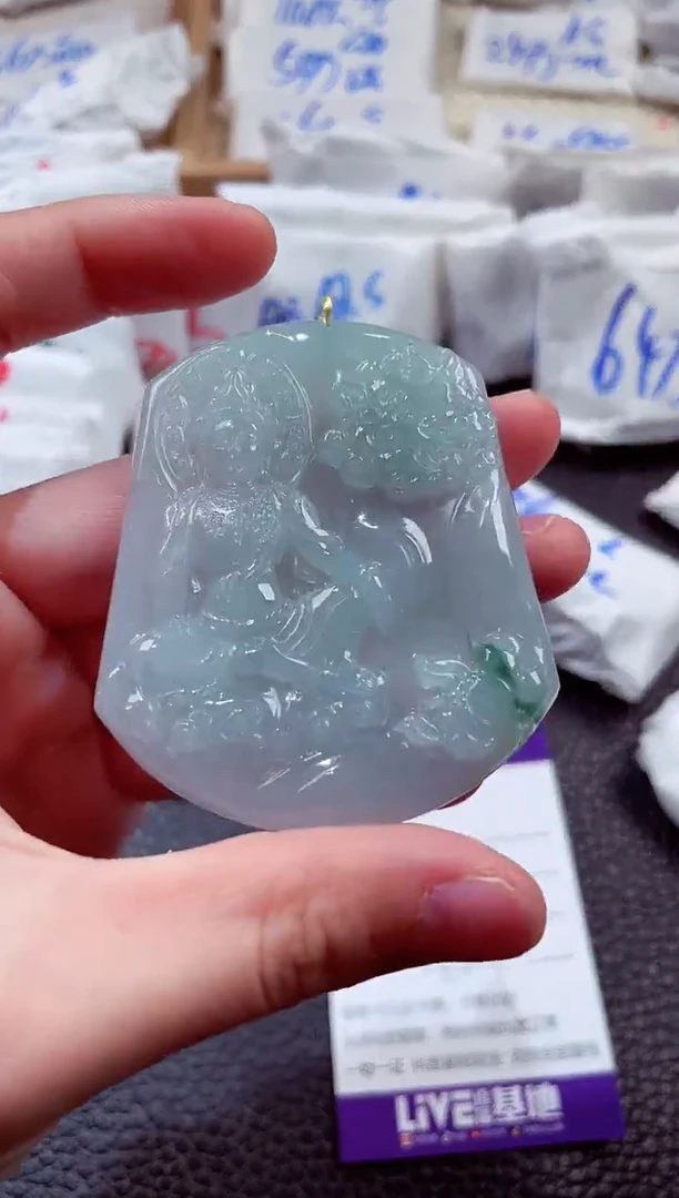 翡翠未镶嵌颈饰00001041文殊