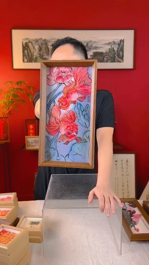 【闪购商品】国画金玉满堂摆台14*27