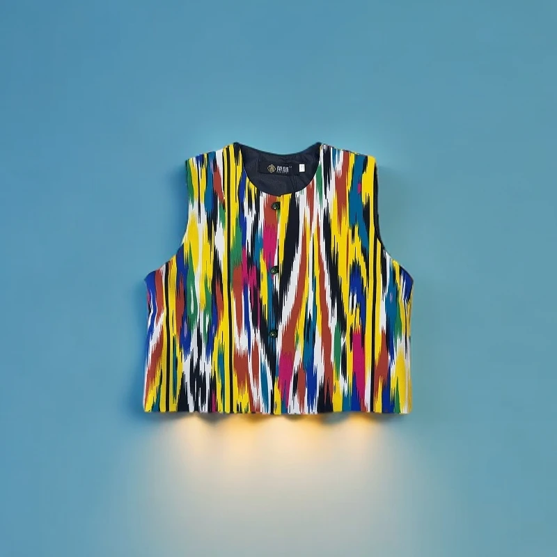 艾德莱斯直襟儿童款马甲通勤款