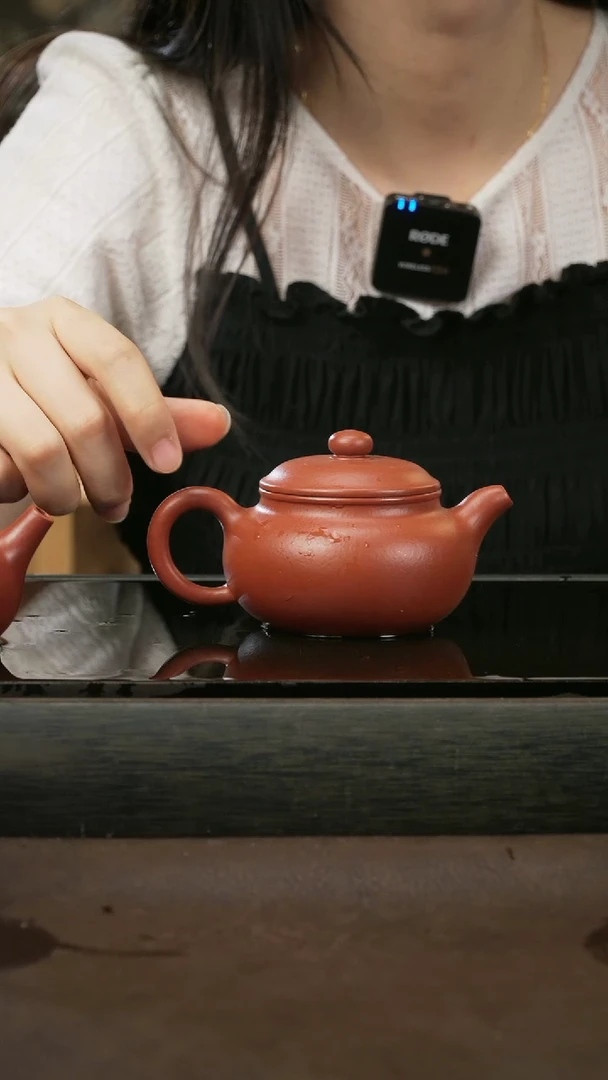 茶壶紫砂08，仿古，朱泥，190cc