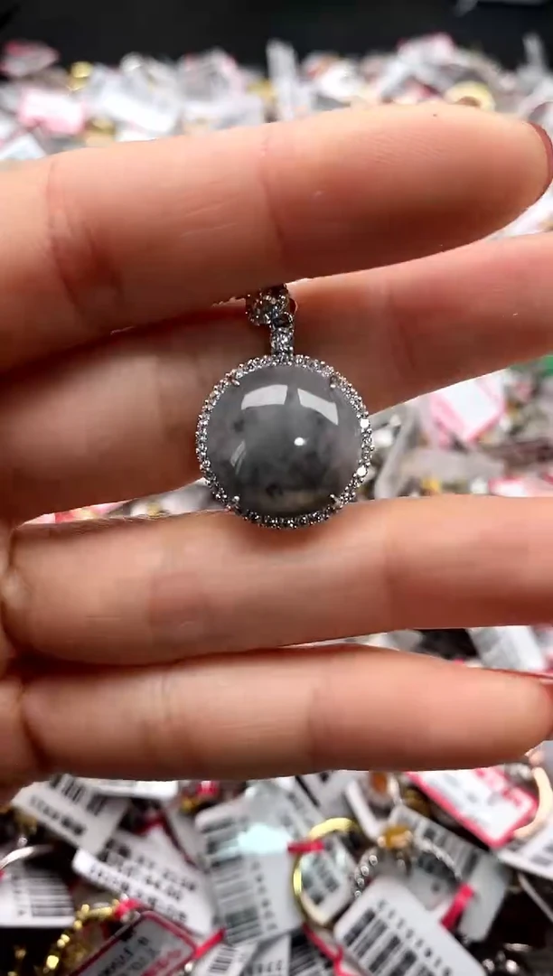 【闪购商品】翡翠戒指银S925镶嵌22222222   2