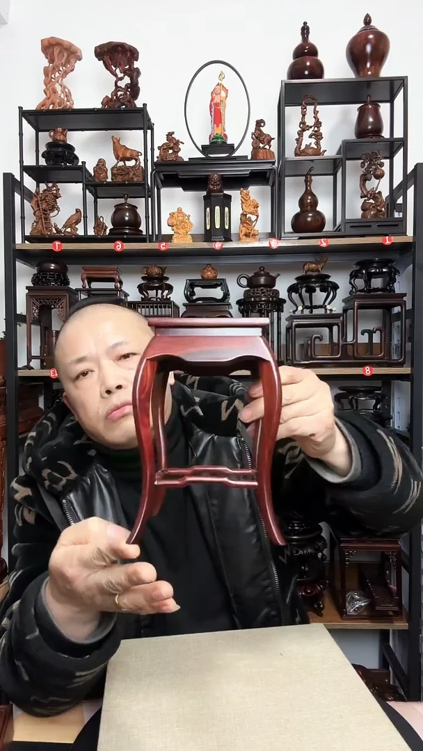 紫砂底座木11正方19.5高