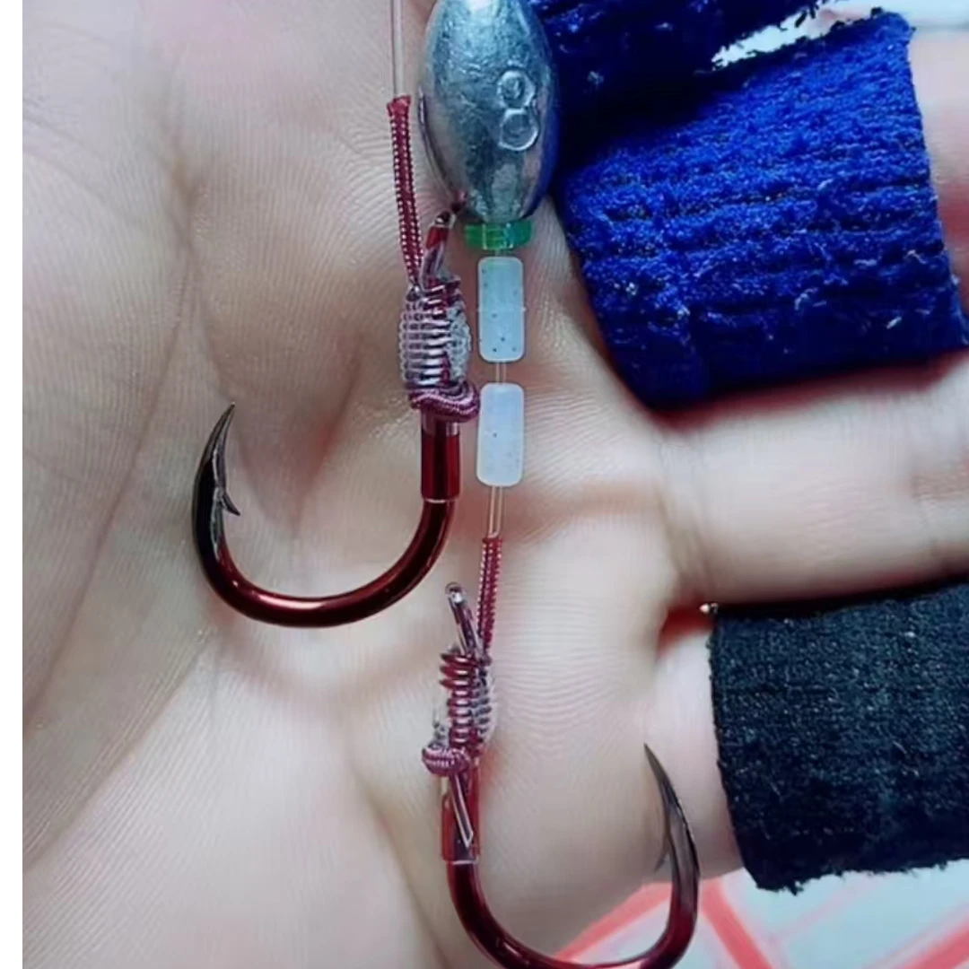 骨刺跑铅拖钓专用暴力大物子线双钩纯手工黑坑青鱼专攻子线双钩