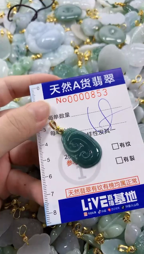 颈饰未镶嵌翡翠天然A货翡翠