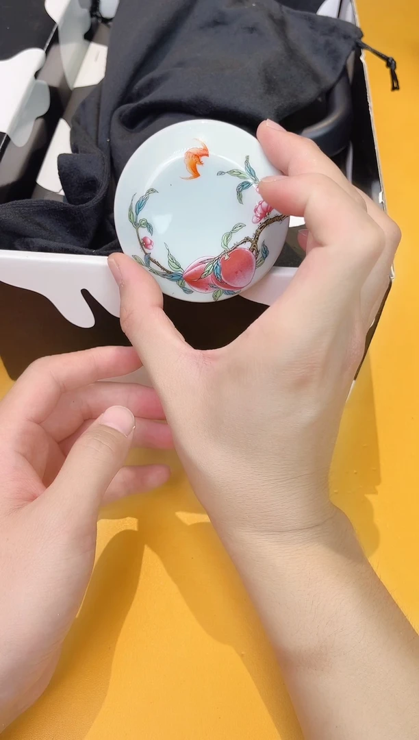 瓷片布水杯 黑