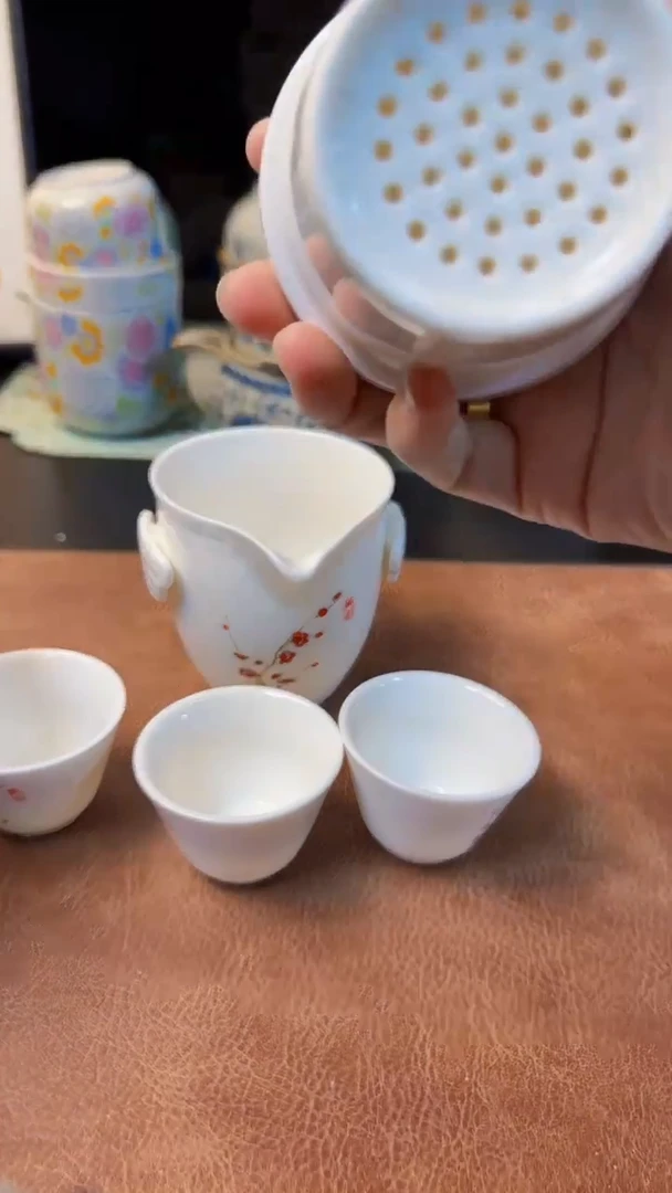 【闪购商品】杯德化白瓷，快客茶具