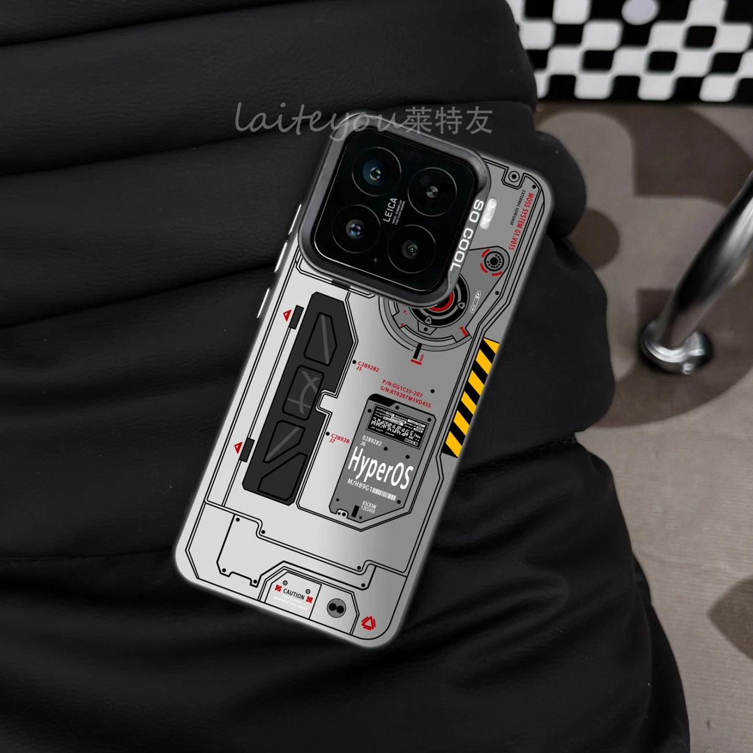 机械风适用苹果16小米15/13K80华为70vivox200/findx8s防摔手机壳