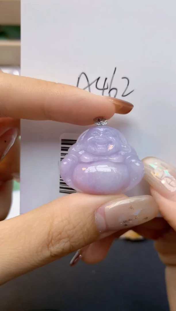 颈饰18K金镶嵌翡翠天然A货翡翠百元以上9元证书费自理