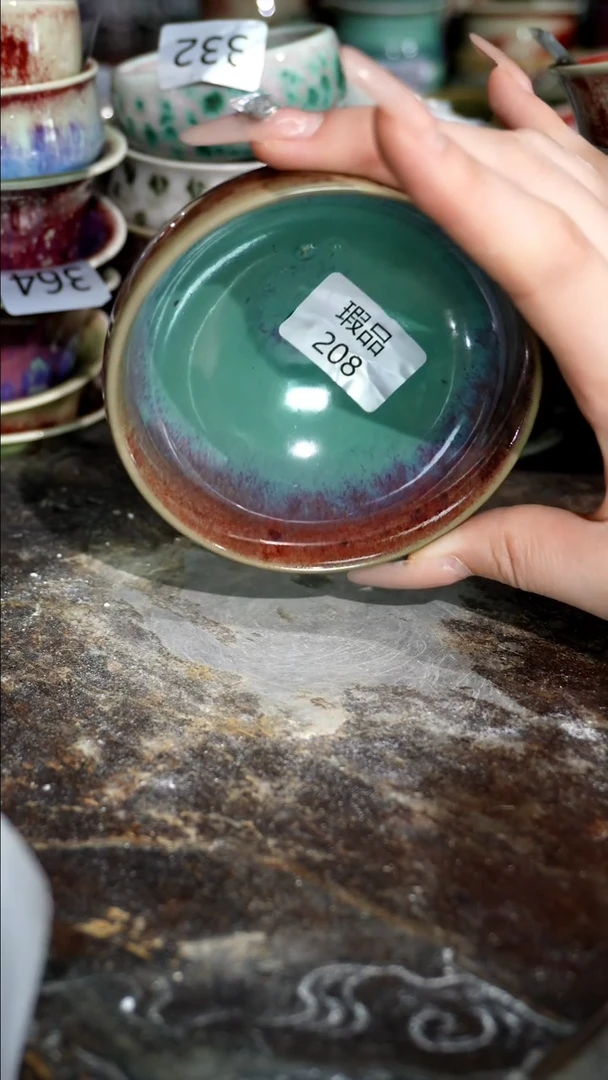 摆件精品窑变钧瓷茶器
