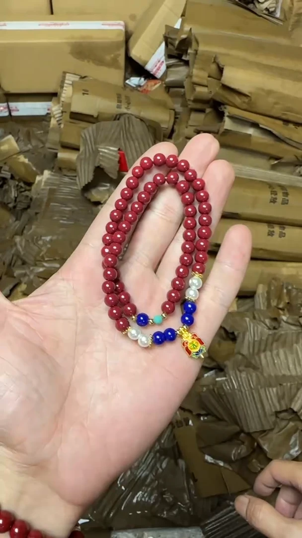 手串朱砂双圈QL78