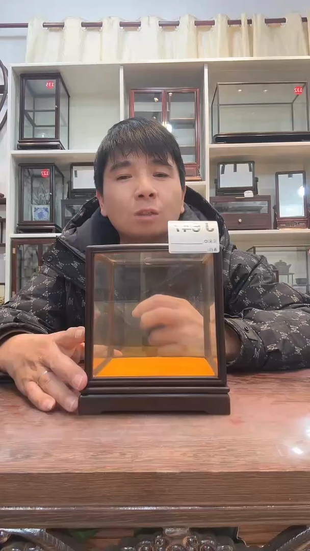 红酸枝木类木头款嘟*647玻璃罩