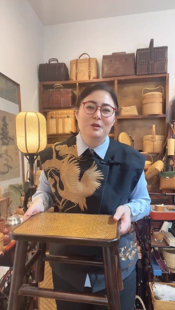 竹编竹制童趣小凳子