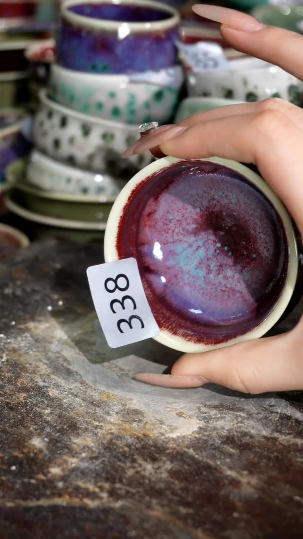 摆件精品窑变钧瓷茶器