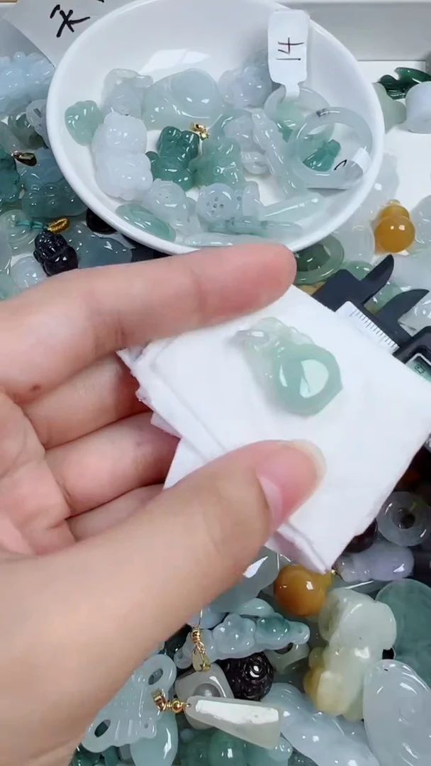 散珠翡翠55号链接,A货翡翠