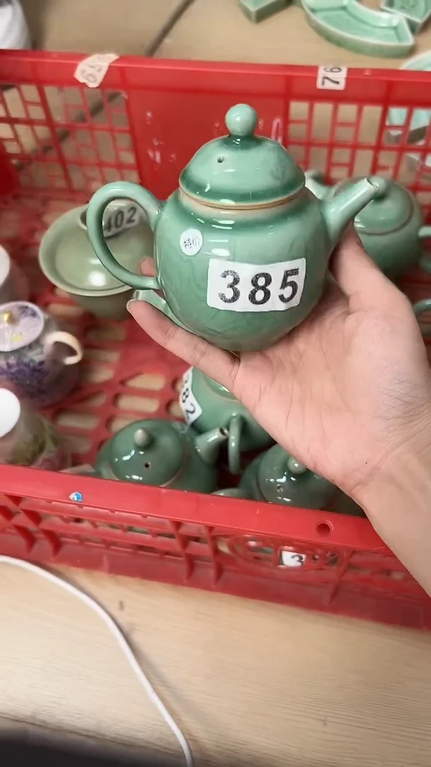龙泉云间青瓷小米茶器