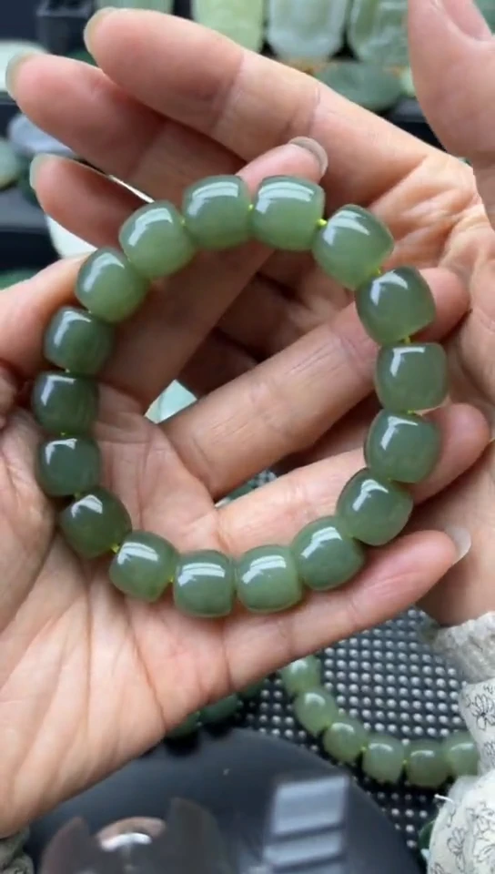 未镶嵌和田玉珠宝半成品手串
