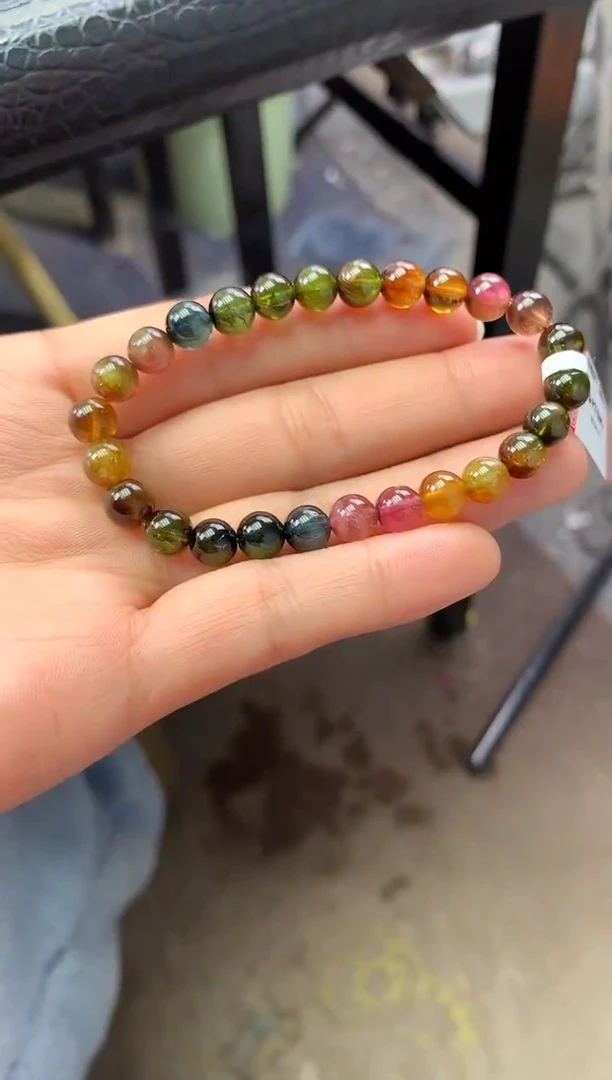 未镶嵌手串碧玺多样性发一条