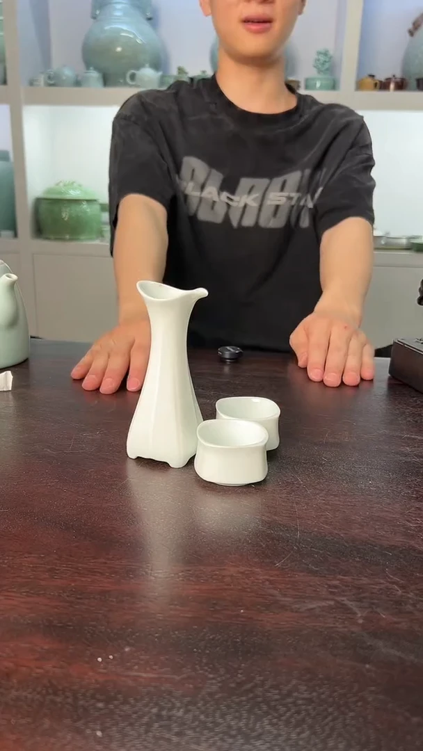 龙泉云间青瓷小米茶器