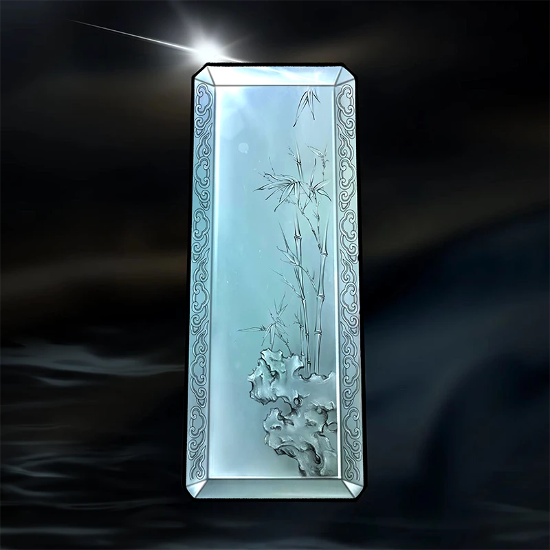 名玉艺术 天然缅甸翡翠 冰种翡翠 设计参考 雕刻定制 节节高升