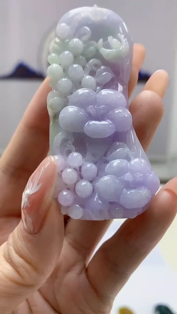 【闪购商品】定制翡翠未镶嵌4688DD-毛货挂件74