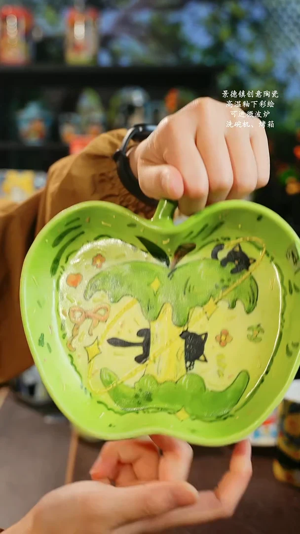 景德镇高温釉下彩纯手工手绘