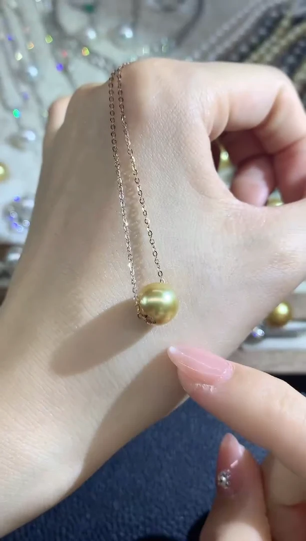 18K金镶嵌吊坠(不含链)海水珍珠A16多样性发货一件