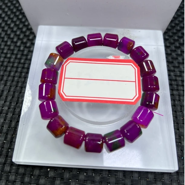 紫色10mm桶珠手串发一条I69