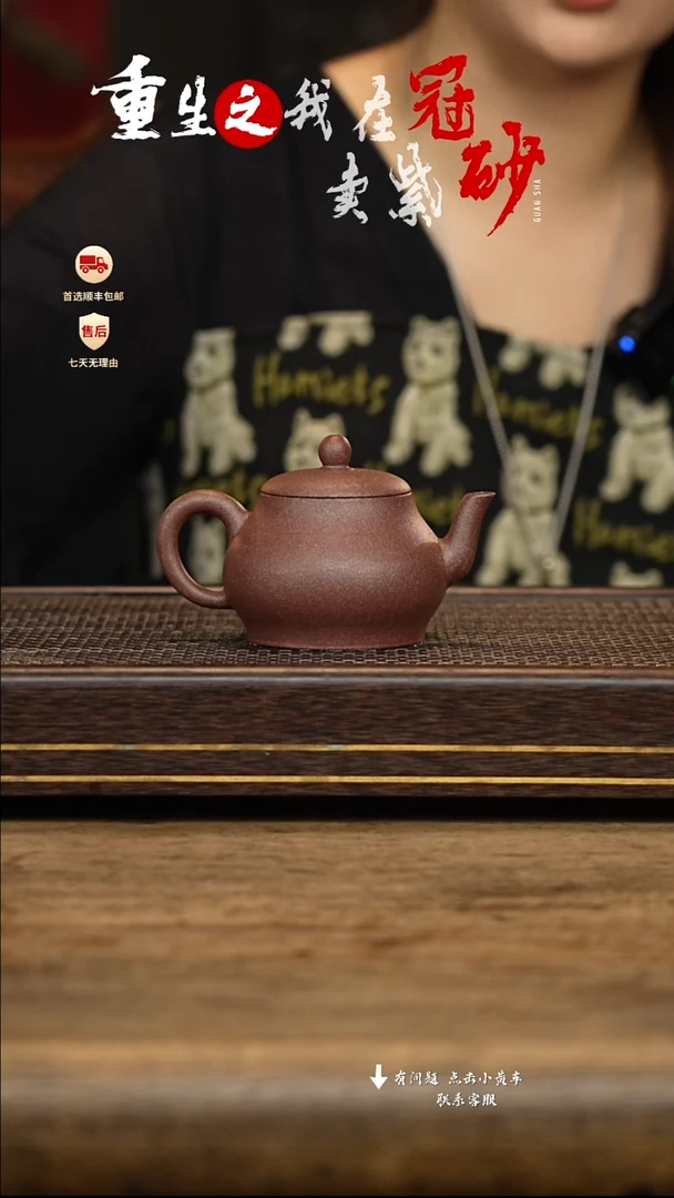 茶壶紫砂冠砂茶器48