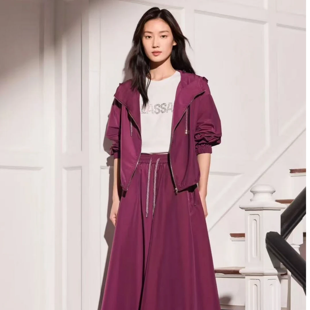 ELLASSAY歌力思2025新款气质时尚休闲半裙EWW363Q00400