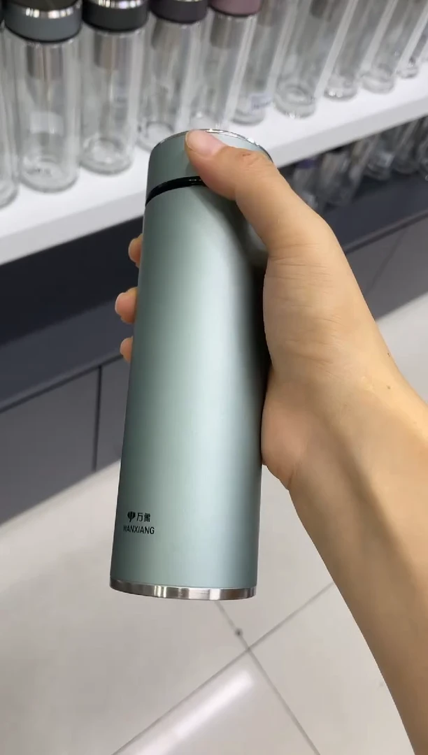 高硼硅玻璃盖子款万象保温杯h938ss-280ml绿