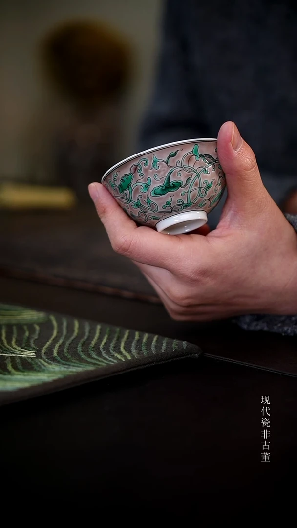 瓷片一点堂康熙五彩。。。