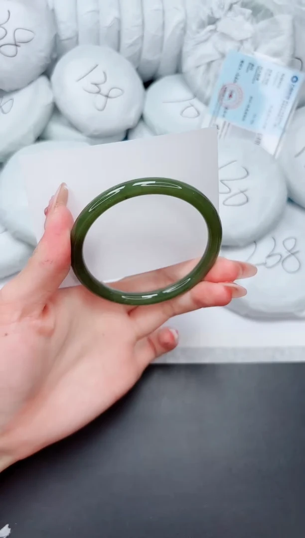 手镯和田玉未镶嵌M69-58.4XB