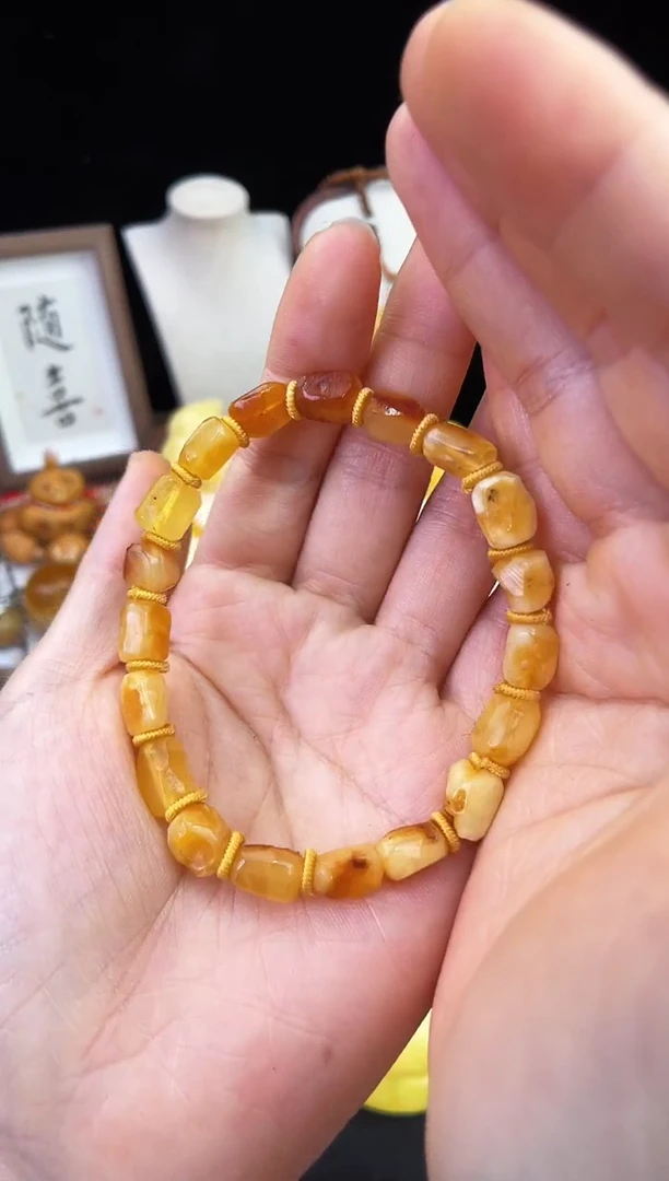 琥珀未镶嵌珠宝奇石柒月