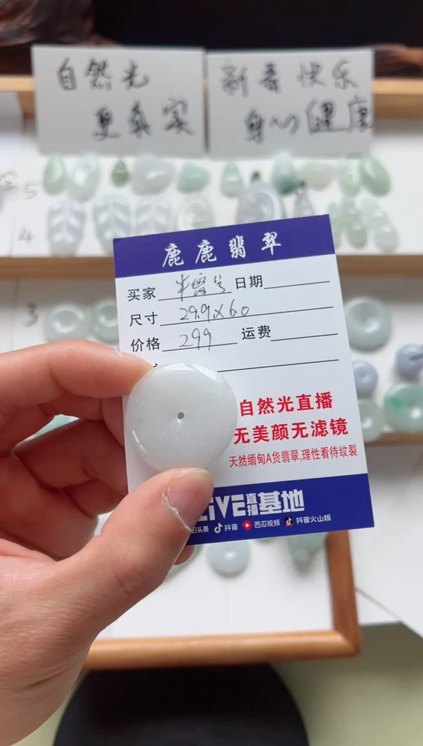 【闪购商品】翡翠吊坠(不含链)未镶嵌平安扣