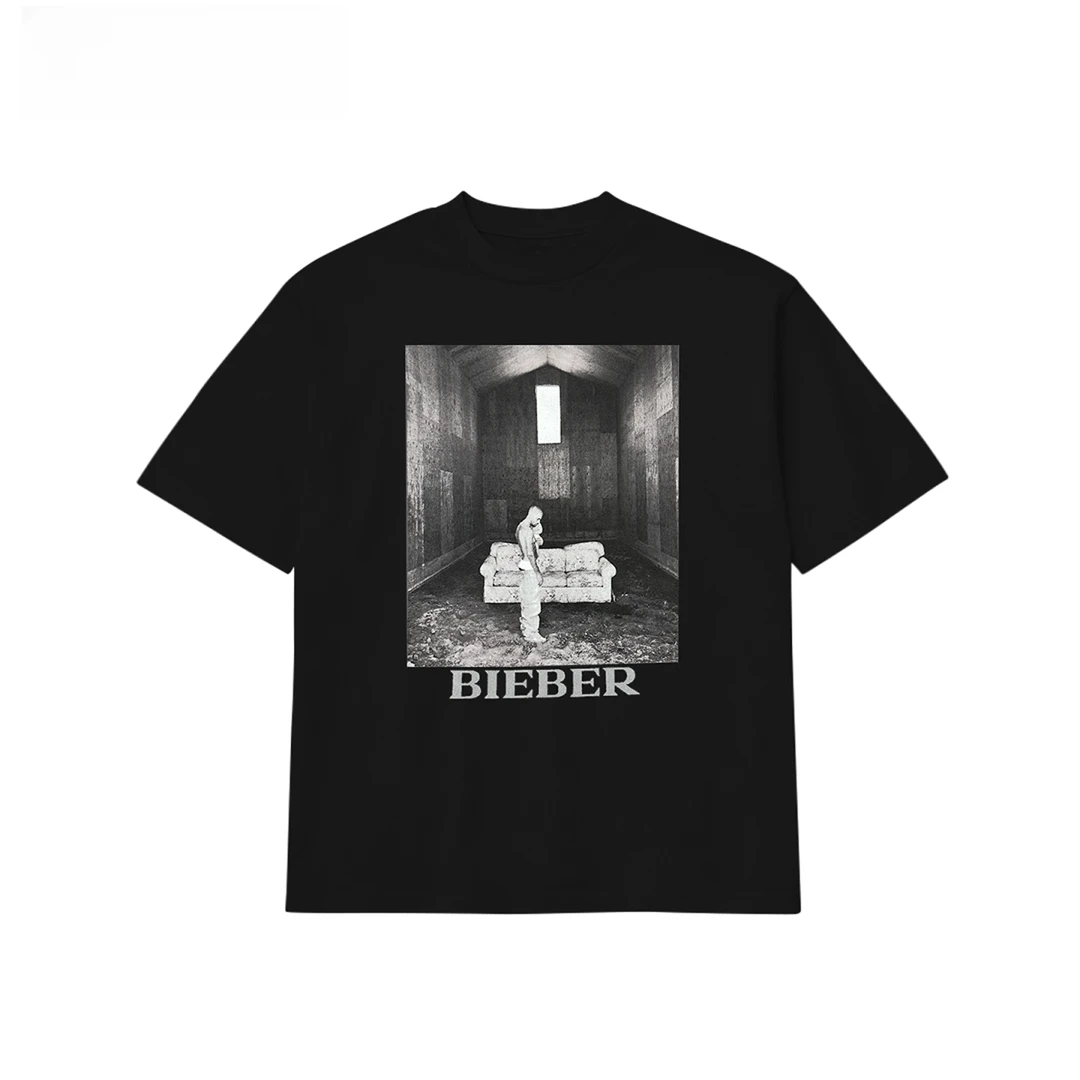 Skylrk Justin bieber官方周边 SWAG照片T恤 BLACK 黑色