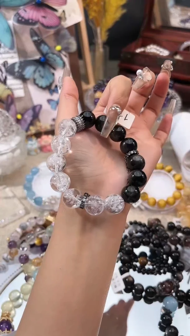 【闪购商品】水晶手链未镶嵌多样性发货颜色微差发其一