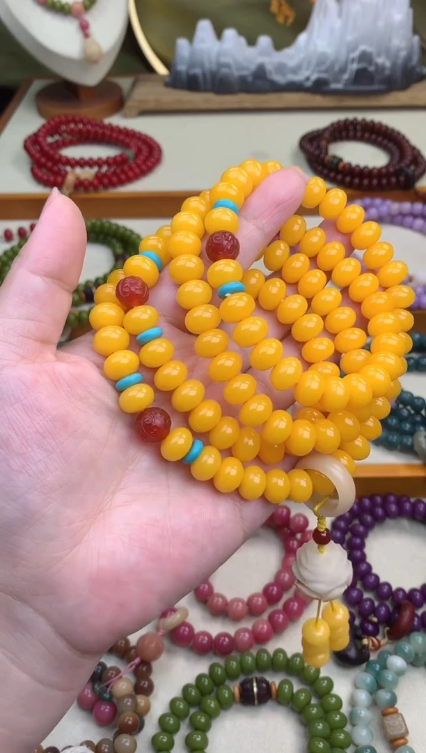 【闪购商品】白玉菩提手串金玉满堂