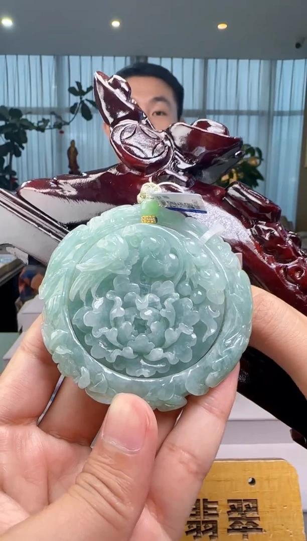 颈饰未镶嵌翡翠一套+底座XM@@960Q7J04621