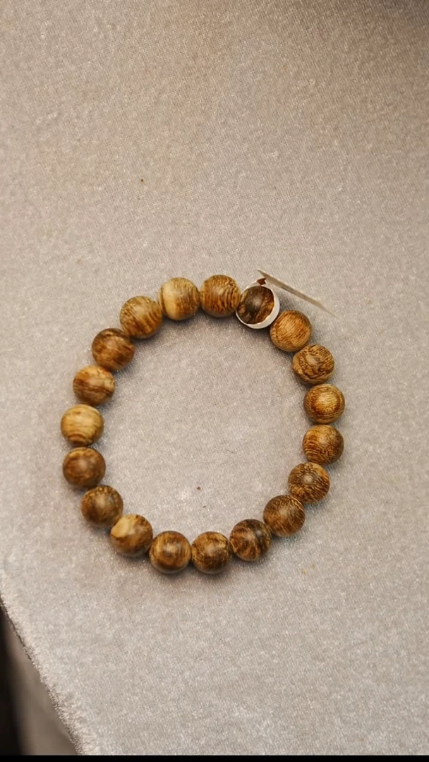 沉香手串文莱软丝单圈11mm   3139
