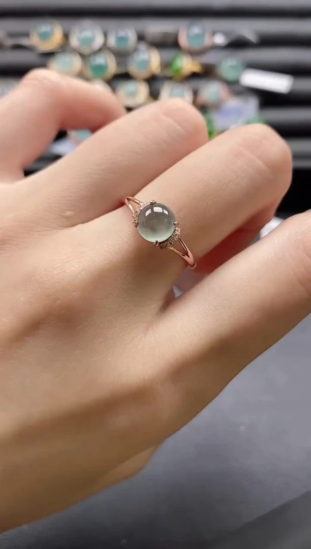 【闪购商品】翡翠戒指银S925镶嵌11111