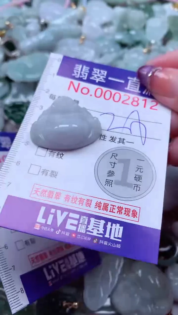 翡翠未镶嵌吊坠(不含链)2812