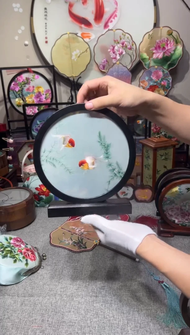 织绣纯手工苏绣双面绣