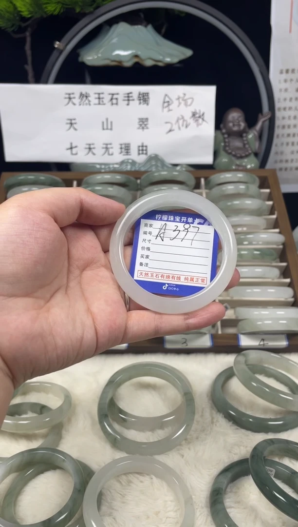 石英质玉（天山翠）手镯未镶嵌A397