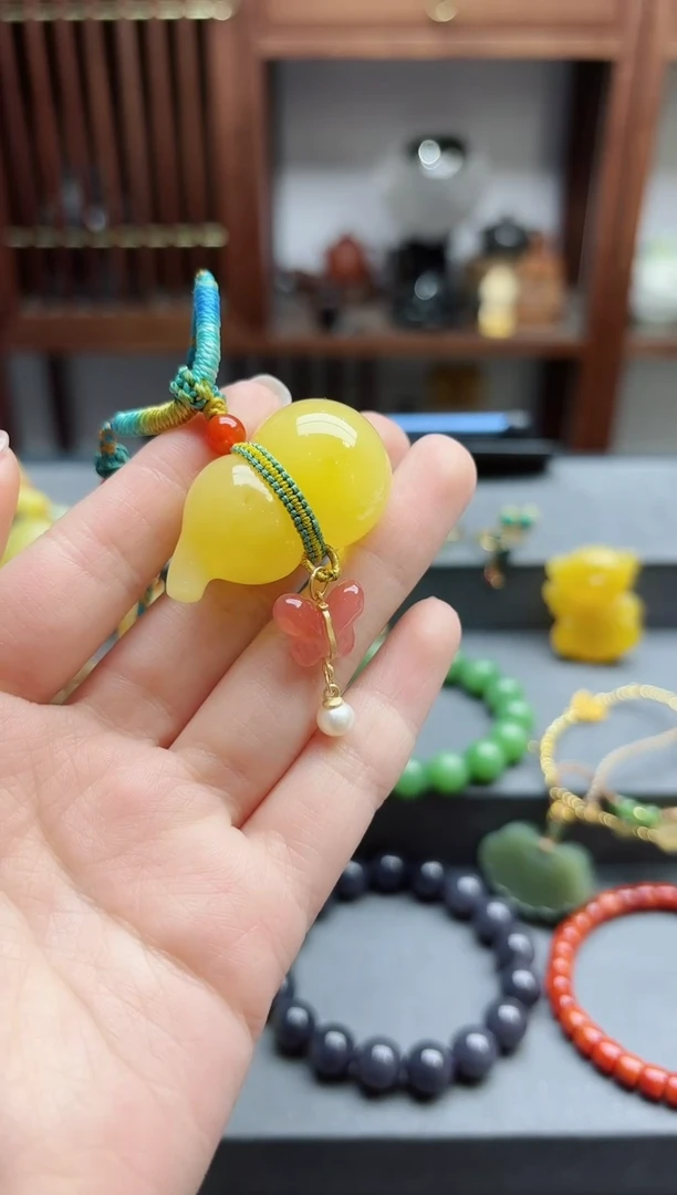 【闪购商品】蜜蜡颈饰未镶嵌蜜蜡葫芦吊坠DY