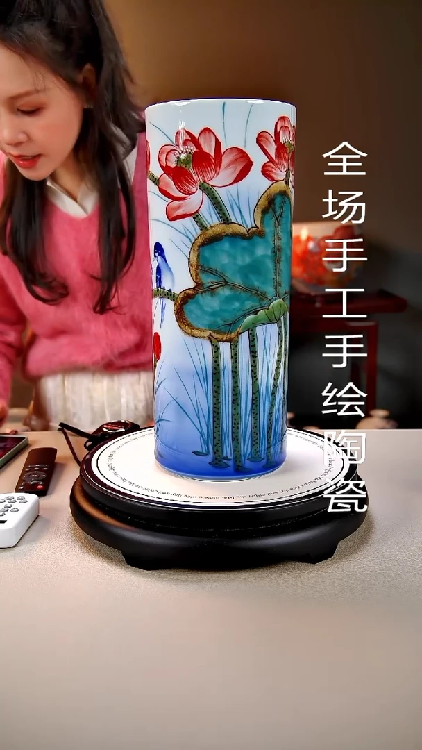 摆件陶景德镇手绘陶瓷31