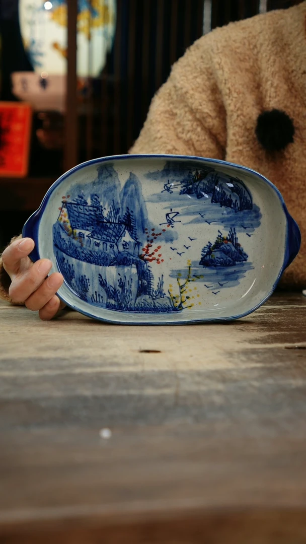 【闪购商品】瓷片景德镇纯手工釉下彩精品餐具