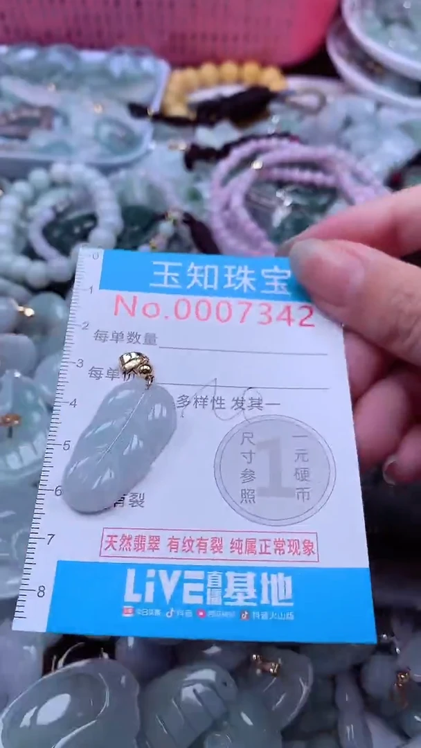 翡翠未镶嵌吊坠(不含链)7342